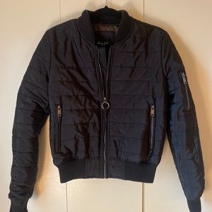 Brave Soul Black Bomber Jacket